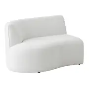 SOFÁ 2 LUGARES ESTENDIDO ESQUERDO ÔNDULO - BOUCLÉ BRANCO - Foto 4