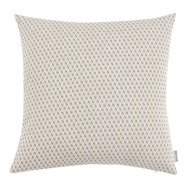 CAPA ALMOFADA 43 CM X 43 CM HÉRAULT - BEGE/CINZA - Foto 1