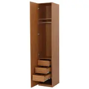 MAXIMUS GUARDA-ROUPA 1 PORTA 3 GAVETAS 45 - FREIJÓ - Foto 5