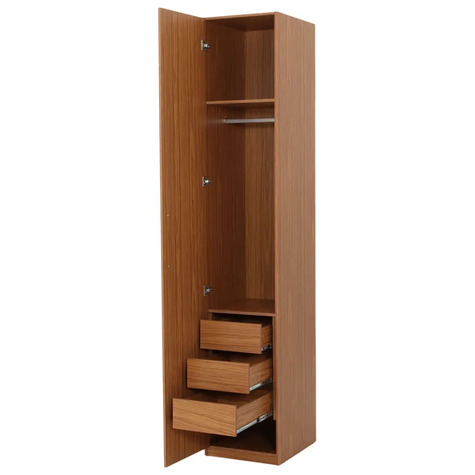 MAXIMUS GUARDA-ROUPA 1 PORTA 3 GAVETAS 45 - FREIJÓ - Foto 5