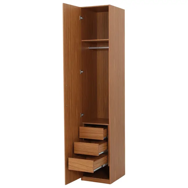 MAXIMUS GUARDA-ROUPA 1 PORTA 3 GAVETAS 45 - FREIJÓ - Foto 5
