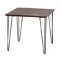 MESA DE JANTAR MESA 80 CM X 80 CM ZAHARA - PRETO/NOZES RÚSTICO - Foto 20