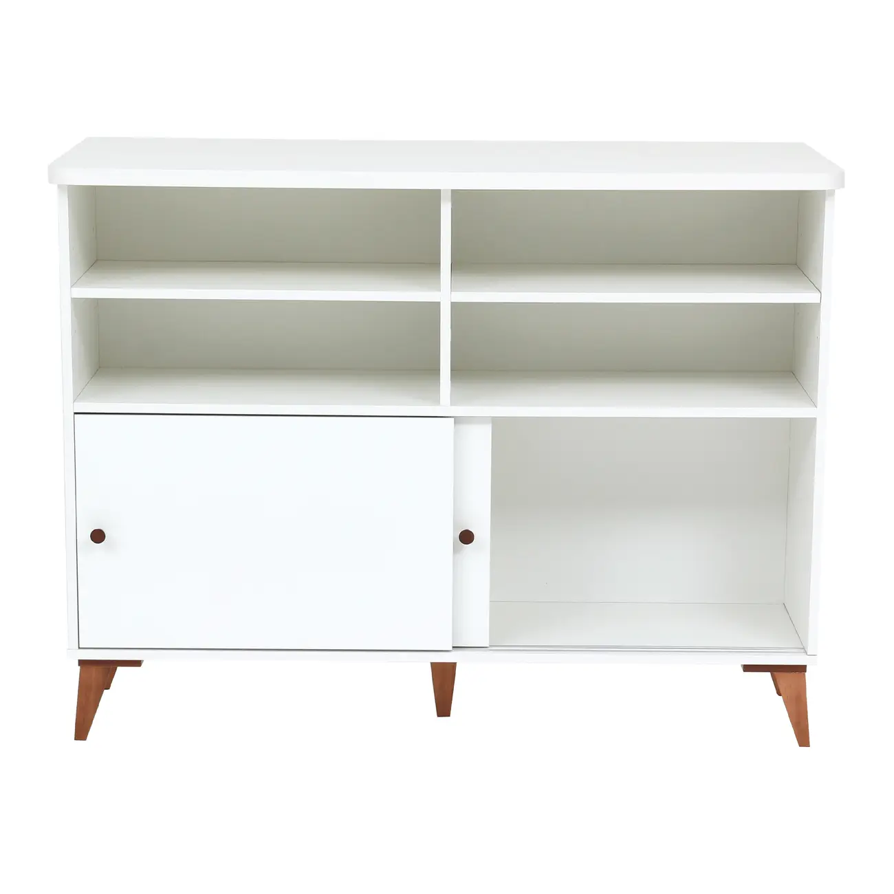 BALCÃO 2 PORTAS DE CORRER 1,20 M X 60 CM LIN - BRANCO/NOZES - Foto 3