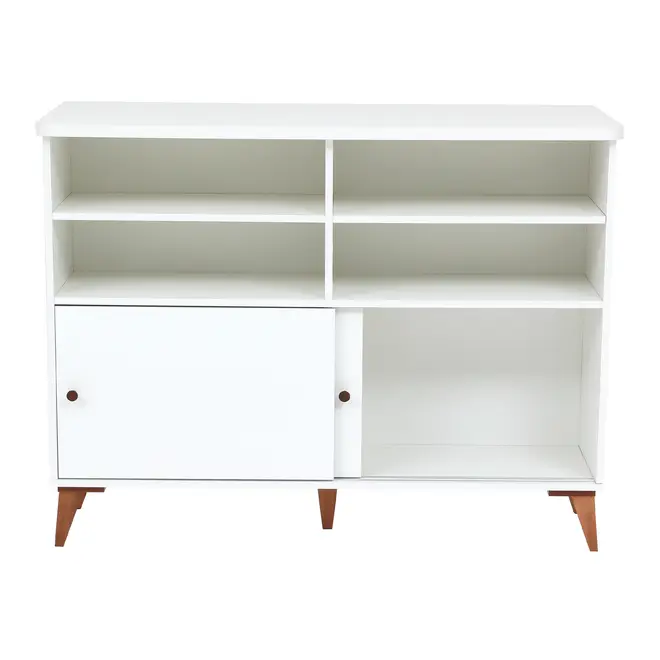 BALCÃO 2 PORTAS DE CORRER 1,20 M X 60 CM LIN - BRANCO/NOZES - Foto 3
