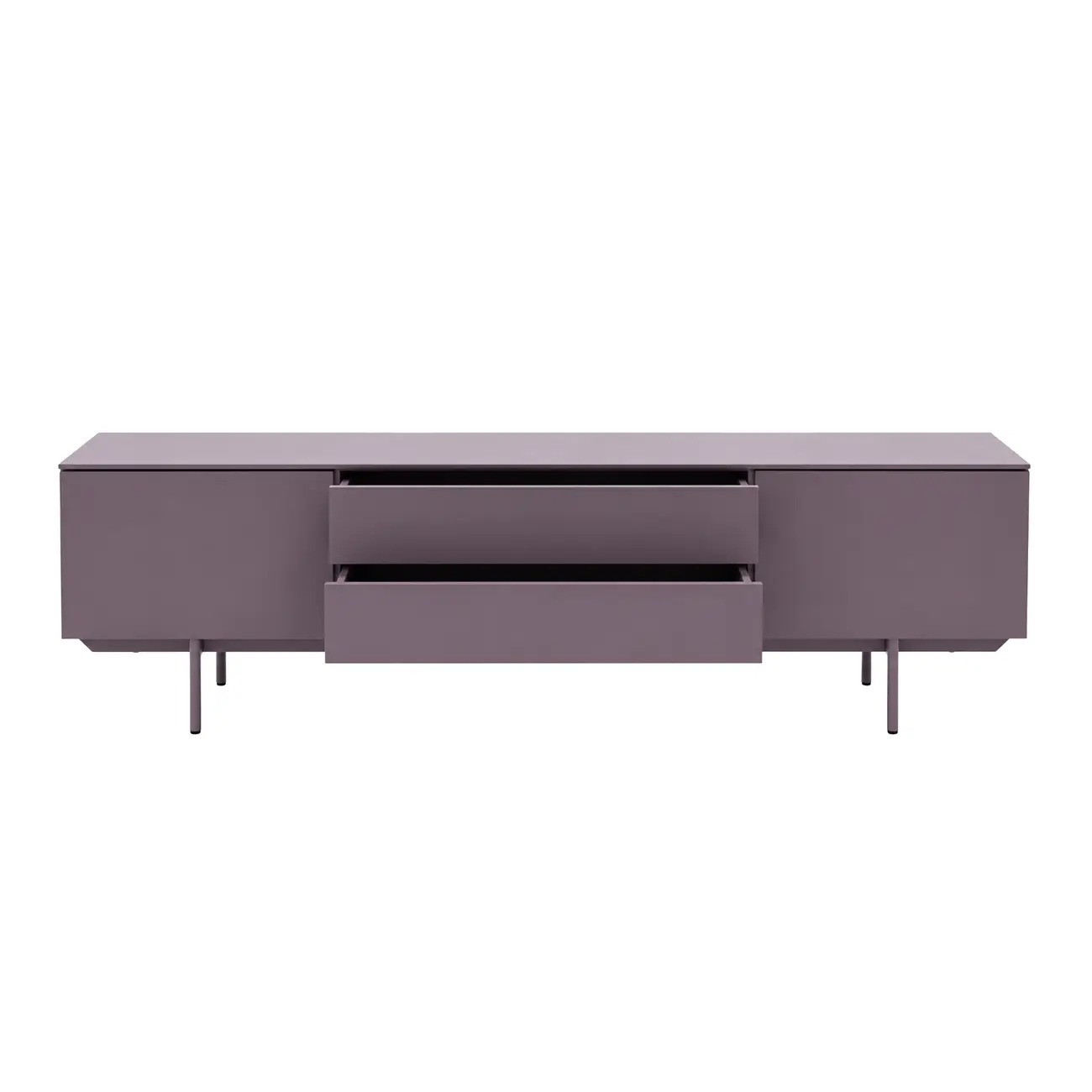 RACK 2 PORTAS/2 GAVETAS 1,80 M X 42 CM THE FOLD - RUBY MOCHA/RUBY MOCHA - Foto 3