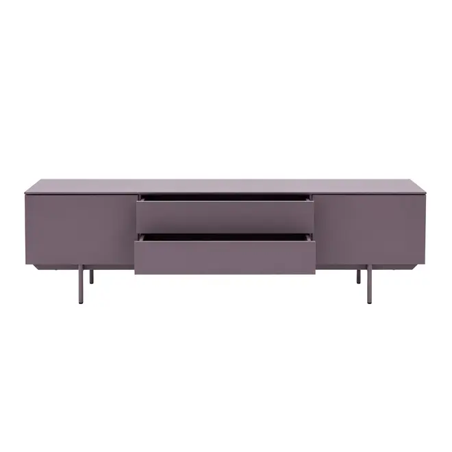 RACK 2 PORTAS/2 GAVETAS 1,80 M X 42 CM THE FOLD - RUBY MOCHA/RUBY MOCHA - Foto 3