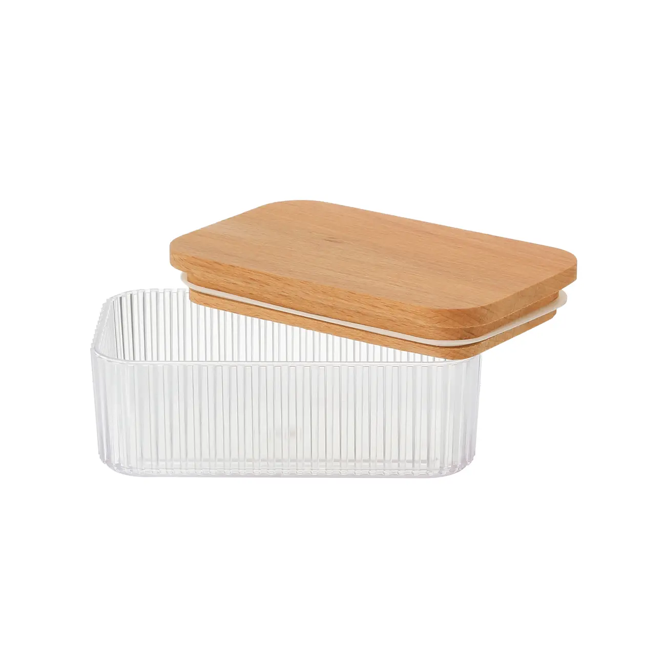 POTE HERMÉTICO 300 ML WOOD LINE - FAIA/INCOLOR - Foto 4