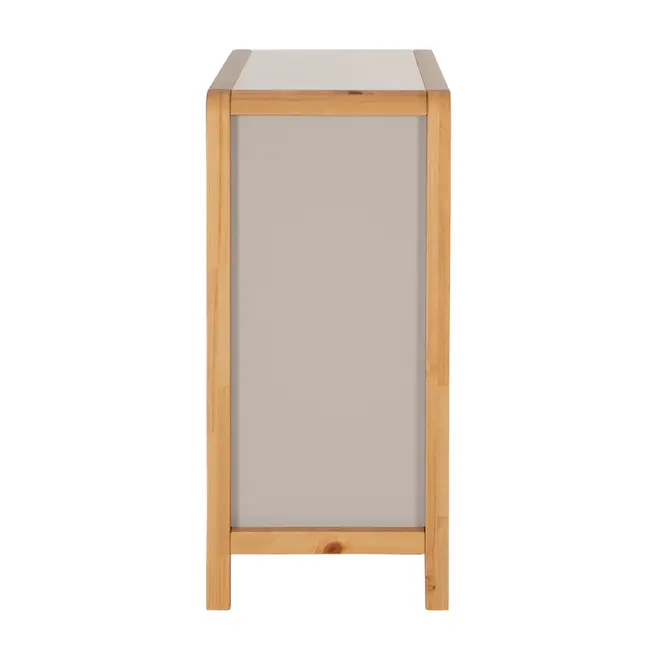 CÔMODA 4 GAVETAS 90 CM X 45 CM KANT - CAMELO/AMÊNDOA - Foto 14
