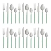 FAQUEIRO 24 PEÇAS PARA 6 PESSOAS BELLIE - SÁLVIA/INOX - Foto 3