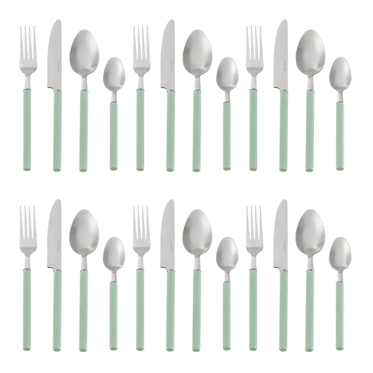 FAQUEIRO 24 PEÇAS PARA 6 PESSOAS BELLIE - SÁLVIA/INOX - Foto 3
