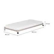 CAMA DE SOLTEIRO INFERIOR 78 CM FLAT - CAMELO - Foto 8