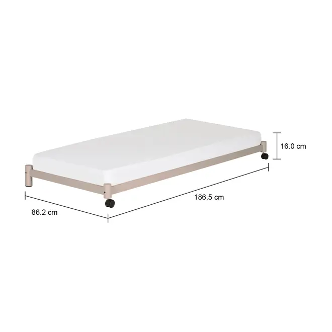 CAMA DE SOLTEIRO INFERIOR 78 CM FLAT - CAMELO - Foto 8