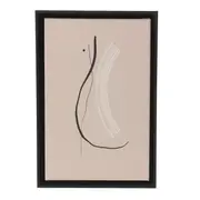 QUADRO 20 CM X 30 CM DANCING II - PRETO/MULTICOR - Foto 1