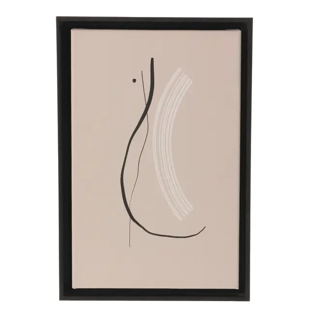 QUADRO 20 CM X 30 CM DANCING II - PRETO/MULTICOR - Foto 1