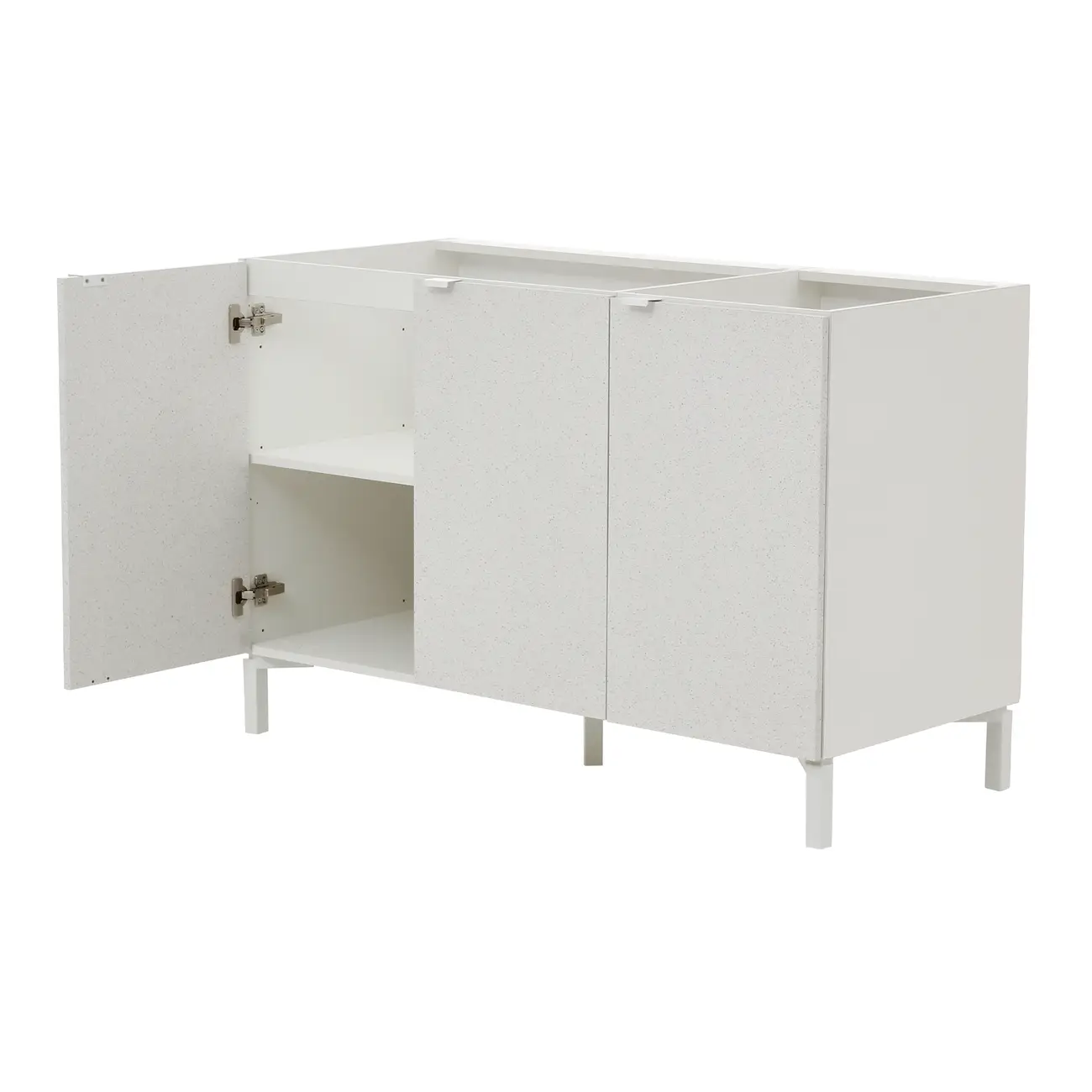 ARMÁRIO COZINHA COMPL. 2P 3P 3 PÇS SLEEK - BRANCO/GRANILITE - Foto 10