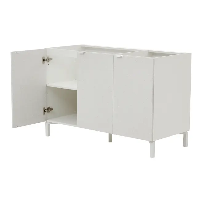ARMÁRIO COZINHA COMPL. 2P 3P 3 PÇS SLEEK - BRANCO/GRANILITE - Foto 10