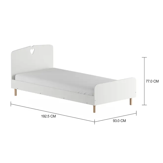 MY LITTLE LOVE CAMA SOLTEIRO 88 CM - BRANCO/NATURAL WASHED - Foto 21