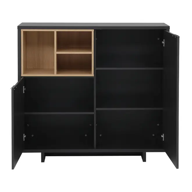 ARMÁRIO PARA ESCRITÓRIO MÉDIO 2 PORTAS ALETA - KONKRET/OAK TAMMI - Foto 4