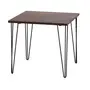 MESA DE JANTAR MESA 80 CM X 80 CM ZAHARA - PRETO/NOZES RÚSTICO - Foto 29