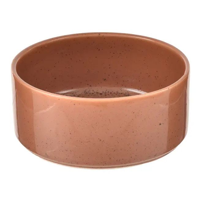 COMEDOURO PARA PET CERAMIS - MARROM/MANJERICÃO - Foto 1
