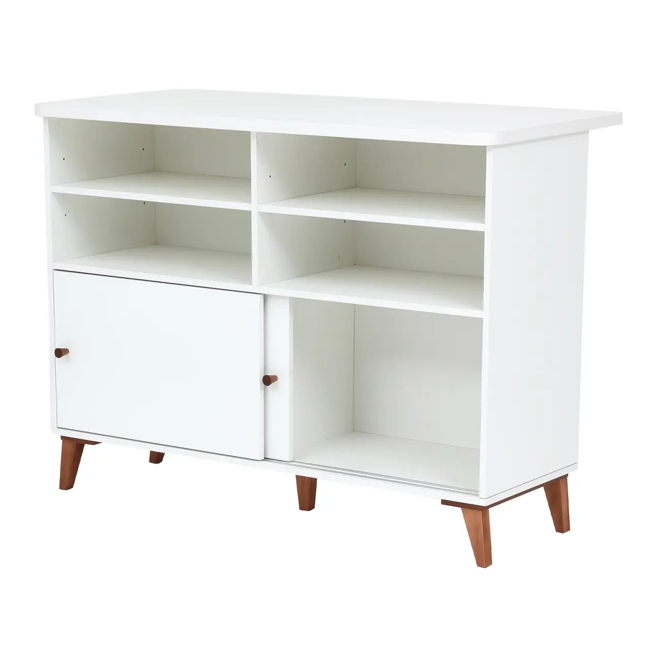 BALCÃO 2 PORTAS DE CORRER 1,20 M X 60 CM LIN - BRANCO/NOZES - Foto 6