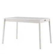 MESA DE JANTAR 1,39 M X 89 CM PALETBOX - NATURAL WASHED/BRANCO - Foto 2