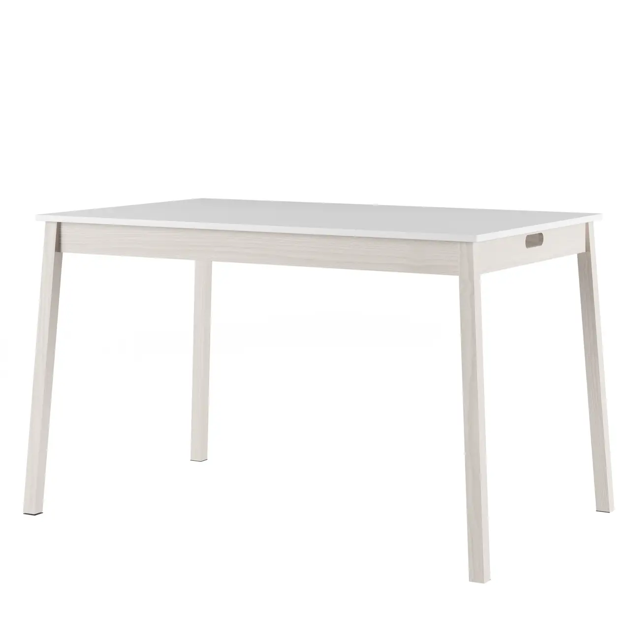 MESA DE JANTAR 1,39 M X 89 CM PALETBOX - NATURAL WASHED/BRANCO - Foto 2