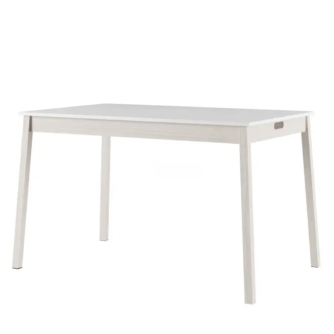 MESA DE JANTAR 1,39 M X 89 CM PALETBOX - NATURAL WASHED/BRANCO - Foto 2