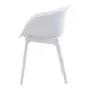 CADEIRA DE JANTAR COM BRAÇOS TALIA - BRANCO/BRANCO - Foto 3