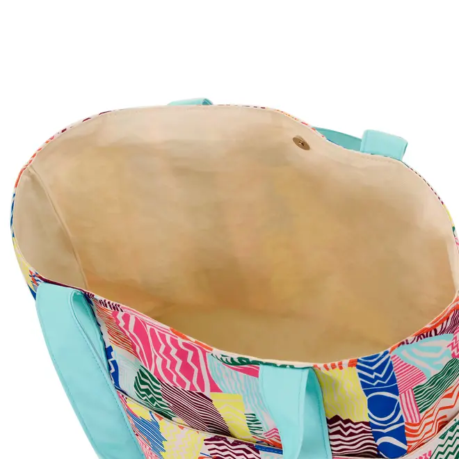 BOLSA DE PRAIA VIBRA VERÃO - AÇAY/VERDE ÁGUA - Foto 7
