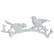 CABIDE COM 2 GANCHOS BELLE COUR PÁSSAROS - BRANCO PROVENCE - Foto 1