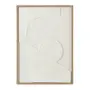 QUADRO I 50 CM X 70 CM TEXTURE DIMENSIONS - MADEIRA/BRANCO - Foto 1