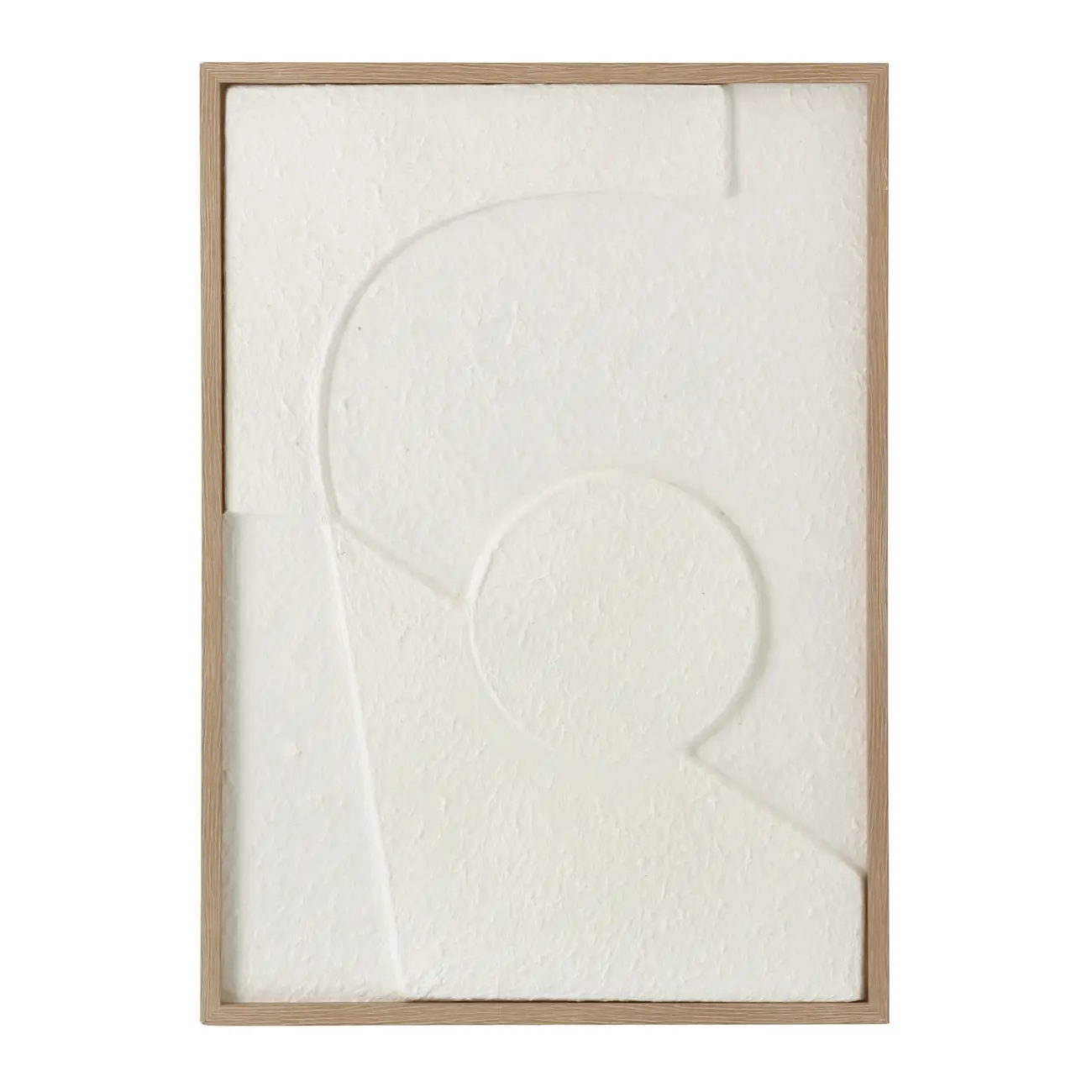 QUADRO I 50 CM X 70 CM TEXTURE DIMENSIONS - MADEIRA/BRANCO - Foto 1