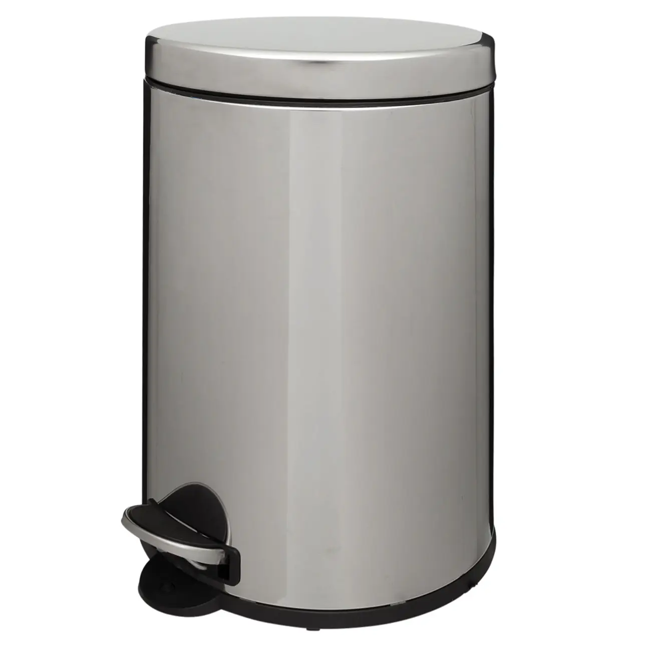 LIXEIRA COM PEDAL 20 L HOYT - INOX/PRETO - Foto 6