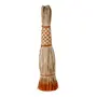 VASSOURA DECORATIVA ACARI - FIBRA CLARA/LARANJA - Foto 1