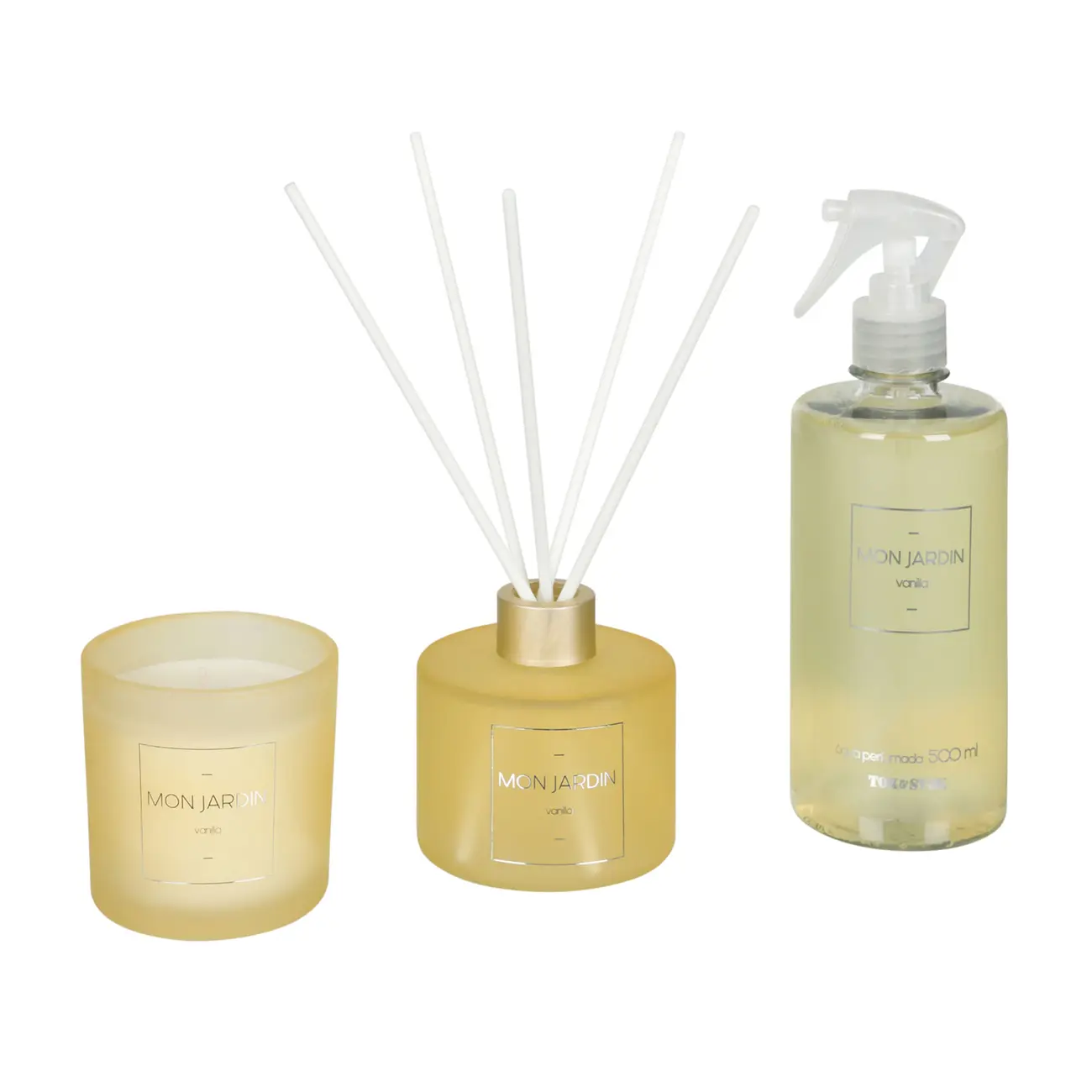 VELA PERFUMADA POTE VANILLA MON JARDIN - BEGE/BRANCO - Foto 5