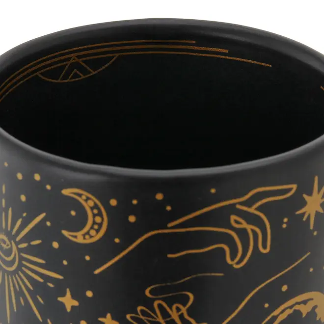 CANECA 300 ML MYSTICAL - PRETO BRILHANTE/OURO - Foto 7