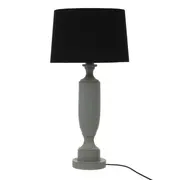 LUMINÁRIA MESA PILASTRE C/CUP K - CINZA/PRETO - Foto 1