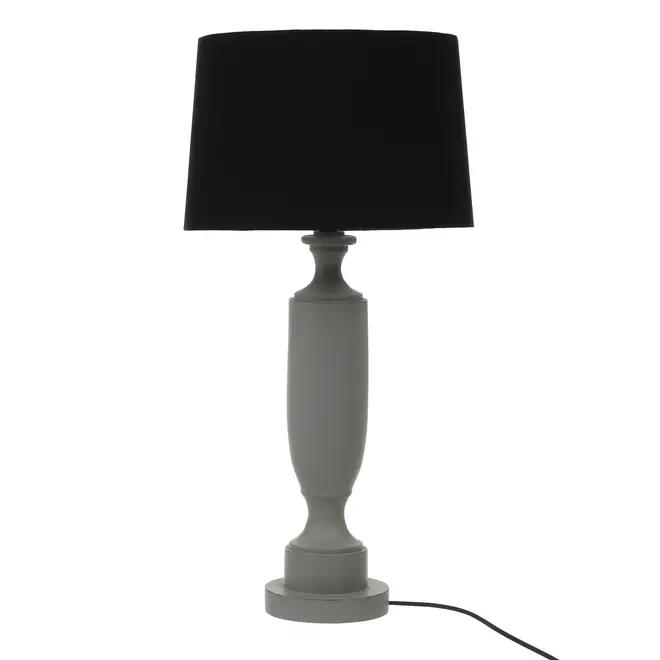 LUMINÁRIA MESA PILASTRE C/CUP K - CINZA/PRETO - Foto 1