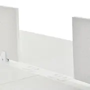 EST TRAB DUPLA C/ DIVISÓRIA METRIC - BRANCO/GRANILITE - Foto 8