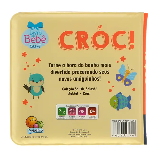 SPLISH, SPASH! CROC! LIVRO INFANTIL - MULTICOR - Foto 4
