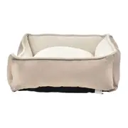 CAMA PARA PET 68 CM X 54 CM X 7 CM DREAMBED - NATURAL/CAMELO - Foto 3