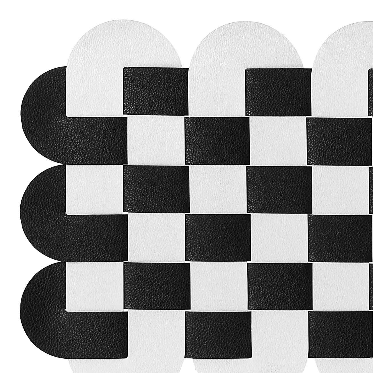 LUGAR AMERICANO CHECKED 45 CM X 30 CM - PRETO/BRANCO - Foto 2