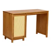 ESCRIVANINHA 1 PORTA COM PALHINHA 1,20 M X 52 CM PALHANDI - AMÊNDOA/NATURAL - Foto 11