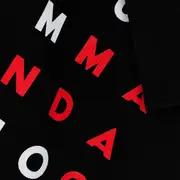 PANO DE PRATO TUDO OU TUDO NINGUÉM - PRETO/VERMELHO - Foto 4