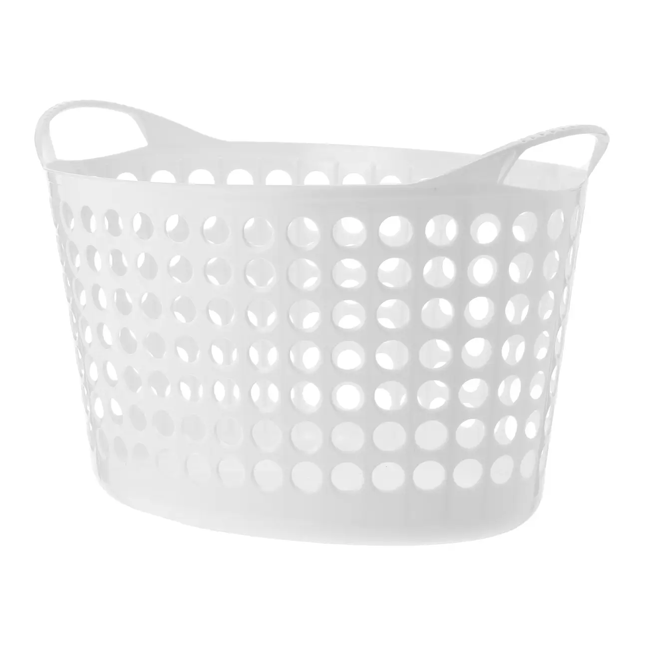 CESTO OVAL 59 CM X 30 CM X 34 CM DRYFULL - BRANCO - Foto 2
