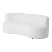 SOFÁ 2 LUGARES ÔNDULO - BOUCLÉ BRANCO - Foto 2