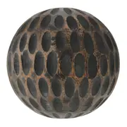 ADORNO MESA BOLA 10 CM TAZAMA - PRETO DESGASTADO - Foto 2