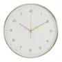 RELÓGIO DE MESA/PAREDE WRIGLEY 40 CM - OURO/BRANCO - Foto 1