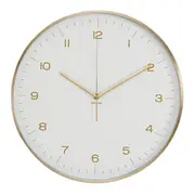RELÓGIO DE MESA/PAREDE WRIGLEY 40 CM - OURO/BRANCO - Foto 1